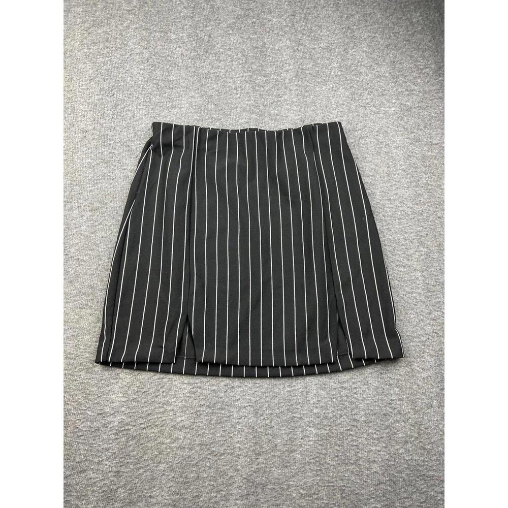 Divided Chic Striped Black Skirt Size Small